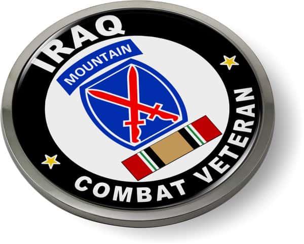 10th Mountain Division Iraq Combat Veteran Emblem
